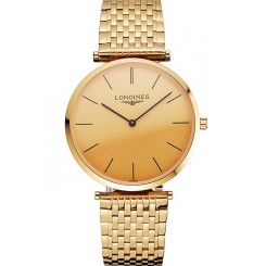 Imitation High Quality Swiss Longines Grande Classique Gold Dial Gold Case And Bracelet