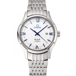 Imitation Omega De Ville White Dial Stainless Steel Case And Bracelet 1453789