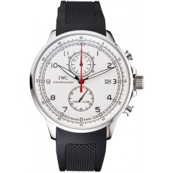 IWC Portugieser Yacht Club White Dial Stainless Steel Case Black Rubber Strap