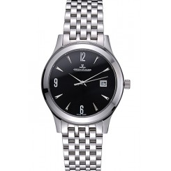 Jaeger LeCoultre Master Black Dial Stainless Steel Bezel Stainless Steel Band 622093
