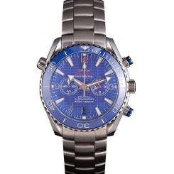 Knockoff Omega James Bond Skyfall Chronometer Watch with Blue Dial and Blue Bezel om226 621378