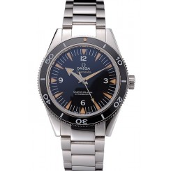 Knockoff Swiss Omega Seamaster Black Dial Stainless Steel Case And Bracelet 622843