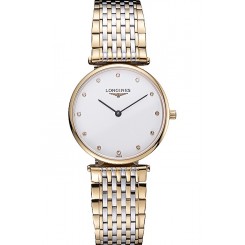 Longines La Grande Classique Two Tone Band White Dial Diamond Markers Homme 622101