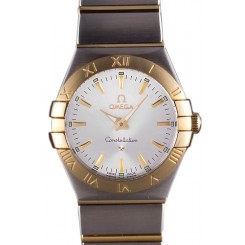 Omega Constellation White Dial Two Tone Band som90 621470