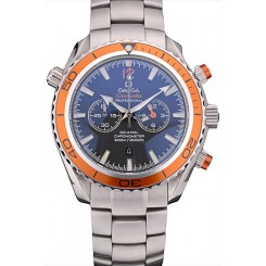 Omega Seamaster Planet Ocean Orange Tachymeter Black Dial Stainless Steel Strap 80241
