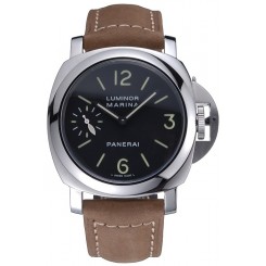 Panerai Luminor Marina Stainless Steel Bezel Khaki Leather Bracelet 622311