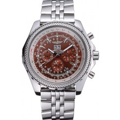Replica Breitling Bentley 6.75 Speed Bronze Dial Stainless Steel Case And Bracelet 622213