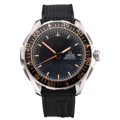 Replica Cheap Omega Speedmaster Skywalker X-33 Black Dial Orange On Black Bezel Stainless Steel Case Black Rubber Strap