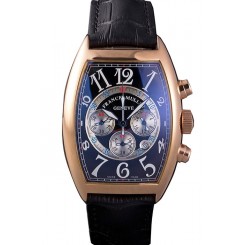 Replica Franck Muller Casablanca White Dial Numbers Rose Gold Bezel 80304