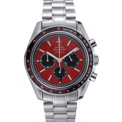 Replica Omega Speedmaster Red Grey Stainless Steel Strap 622054