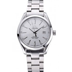 Top Omega Seamaster White Dial Stainless Steel Band 622164
