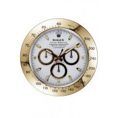 Top Rolex Daytona Cosmograph Wall Clock Gold-White 621911