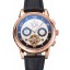 1:1 Patek Philippe Perpetual Calendar Tourbillon Two Tone Dial Rose Gold Case Black Leather Strap