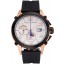 1:1 Porsche Design Indicator White Dial Gold Case Black Rubber Strap