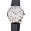 AAA Cartier Rotonde Date White Dial Stainless Steel Case Black Leather Strap