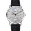 AAA Imitation Piaget Altiplano Date Silver Dial Stainless Steel Case Black Leather Strap