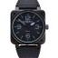 Bell and Ross BR 01-92 Black Dial Black Case Black Leather Strap