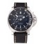 Best Copy Panerai Luminor Submersible Black Dial Stainless Steel Case Black Bezel Black Leather Strap