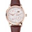 Best Quality A. Lange & Sohne Lange 1 White Dial Rose Gold Case Brown Leather Strap