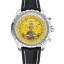 Breitling Bentley Mulliner Tourbillon Yellow Dial Stainless Steel Case Black Leather Strap 622730