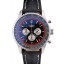 Breitling Certifie Black Leather Strap Black Dial Chronograph 80176