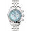 Breitling Chronomat Quartz Light Blue Dial Stainless Steel Case And Bracelet