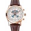 Breitling For Bentley Mulliner Tourbillon Black Dial Rose Gold Case Black Leather Strap