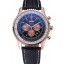 Breitling Navitimer 01 Black Dial Rose Gold Case Black Leather Bracelet 622503