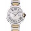 Cartier Ballon Bleu 42mm White Dial Stainless Steel Case Two Tone Gold Bracelet