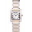 Cartier Tank Francaise 29mm White Dial Stainless Steel Case Two Tone Bracelet