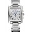 Cartier Tank MC White Dial Stainless Steel Case And Bracelet 622697