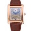Cartier Tank White Dial Rose Gold Case Brown Leather Strap 622764