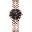 Copy Omega De Ville Prestige Dark Grey Dial With Diamonds Rose Gold Case Two Tone Bracelet