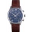 Copy Omega DeVille Silver Bezel with Black Dial and Brown Leather Strap 621567