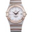 Copy Omega Swiss Constellation Jewelry Diamond Case Omega Emblem White Dial 98111