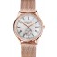 Copy Patek Philippe Calatrava Small Seconds Silver Engraved Dial Rose Gold Case And Bracelet