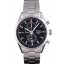 Copy Tag Heuer SLR Polished Stainless Steel Case Black Dial Stainless Steel Strap