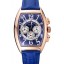 Designer Franck Muller Casablanca Blue Croco Leather Strap Blue Dial 80278