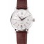 Designer Replica IWC Portofino Silver Dial Stainless Steel Case Brown Leather Strap
