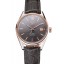 Designer Swiss Tag Heuer Carrera Calibre 5 Gray Dial Rose Gold Case Black Leather Strap
