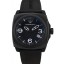 Emporio Armani Classic Black Rubber Strap Black Ceramic Bezel