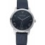 Emporio Armani Classic Dark Blue Dial Silver Case Dark Blue Leather Bracelet 622335