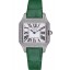 Fake Cartier Santos 100 Diamond Silver Bezel 621914
