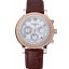 Fake Patek Philippe Grand Complications Hobnail Bezel Roman Numerals Brown Leather Strap