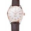 Fake Swiss Tag Heuer Carrera Calibre 5 White Dial Rose Gold Case Brown Leather Strap
