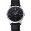 Fashion Swiss Baume & Mercier Classima Black Dial Stainless Steel Case Black Leather Strap