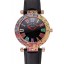 Franck Muller Double Mistery 4 Saisons Black Dial Rose Gold Case Black Leather Strap