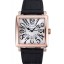 Franck Muller Master Square White Dial Gold Case Black Leather Band 622354