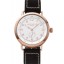 Hamilton Navy Pioneer Small Second White Dial Rose Gold Case Black Leather Strap