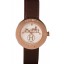 Hermes Classic MOP Dial Brown Leather Bracelet 801389
